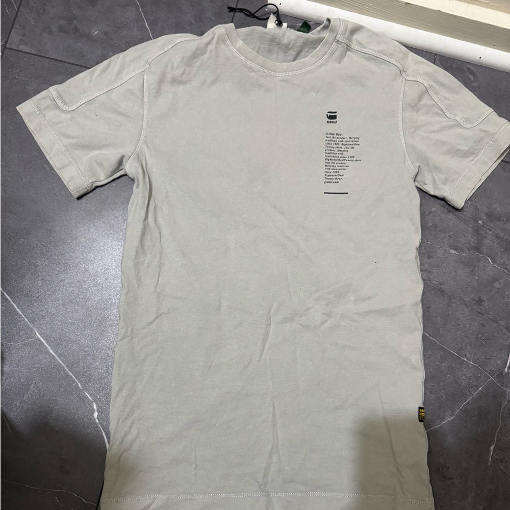 G-Star Stone Gray Short Sleeve Tee